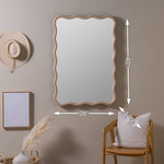 Candace Natural Wall Mirror, 27" X 40"