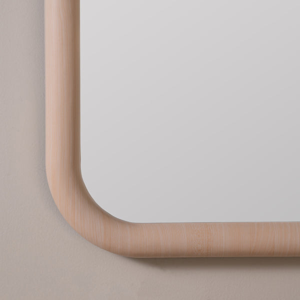 Brixten Natural Oak Wall Mirror, 27.75" X 39.5"