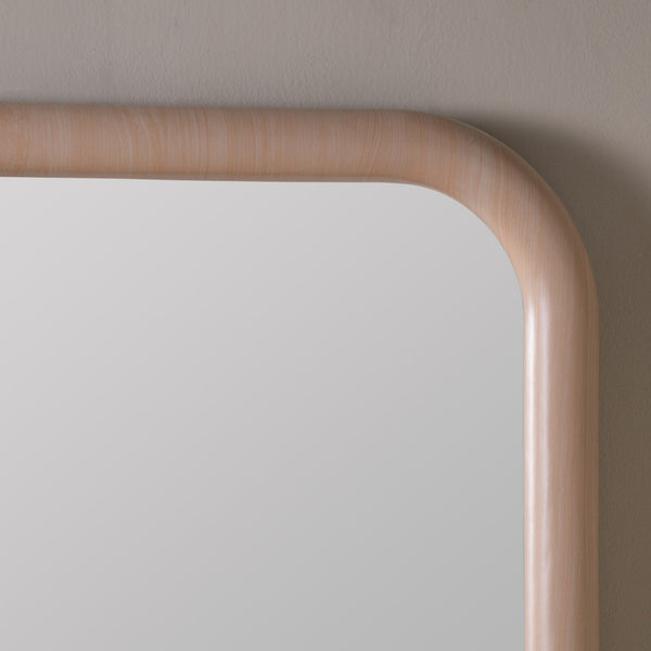 Brixten Natural Oak Wall Mirror, 27.75" X 39.5"