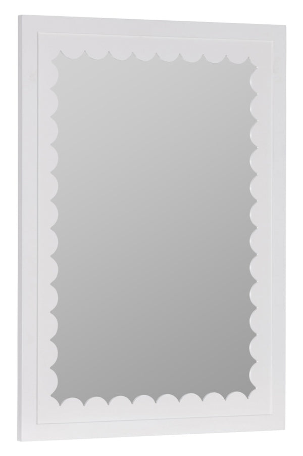 Caitlin Wilson Gigi White Wall Mirror, 38" x 28"