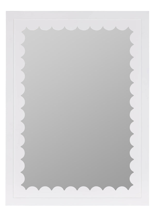 Caitlin Wilson Gigi White Wall Mirror, 38" x 28"