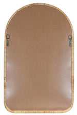 Brienne Wall Mirror, Natural Rattan, 38" X 24"