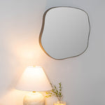 Andy Gold Wall Mirror, 23" X 24"