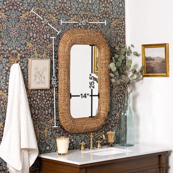 Kristi Wall Mirror, 25" x 36.5"