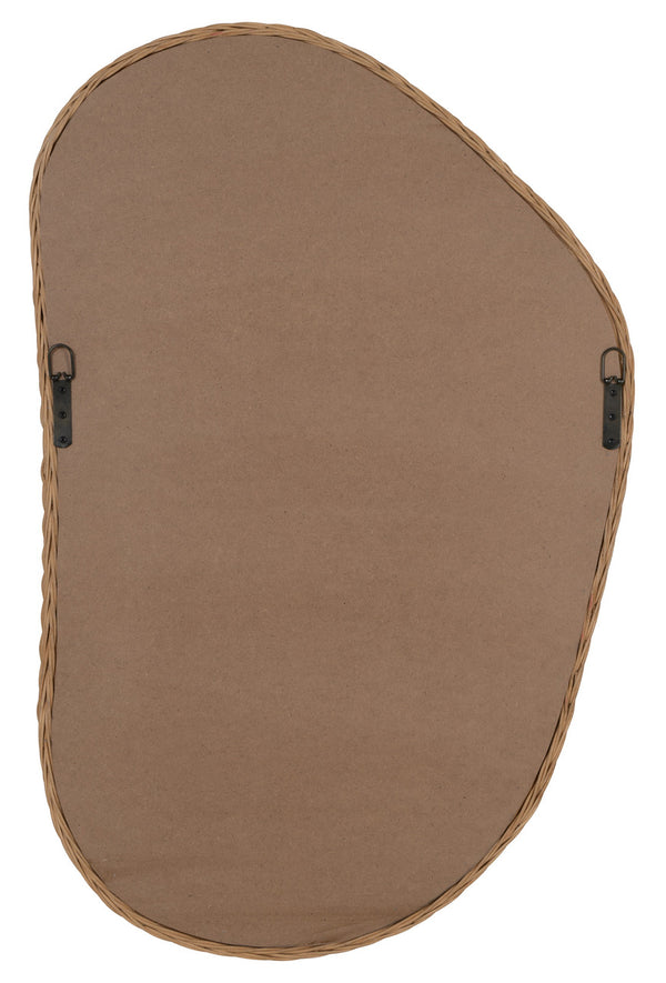 Evelyn Mirror, Rattan, 37" x 24.5"