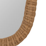 Evelyn Mirror, Rattan, 37" x 24.5"