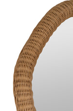 Evelyn Mirror, Rattan, 37" x 24.5"