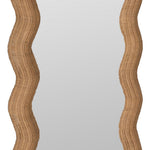 Maxine Floor Mirror, Rattan, 74.5" x 36.75"