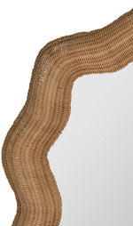 Maxine Floor Mirror, Rattan, 74.5" x 36.75"