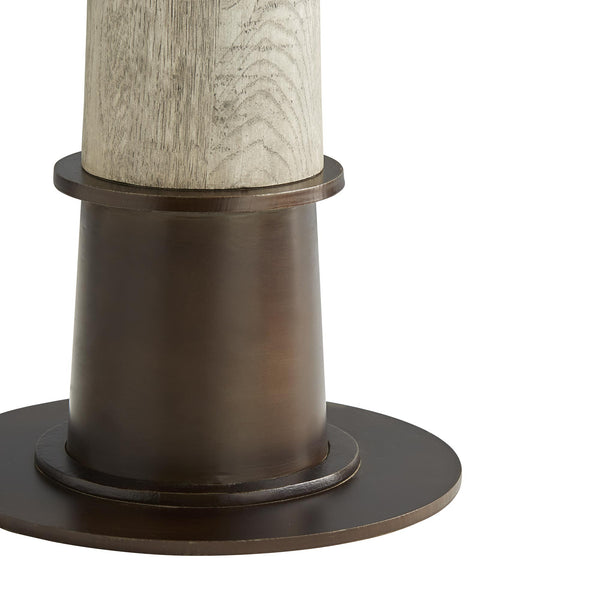 Kamile End Table, Natural Iron, 24"D x 25"H