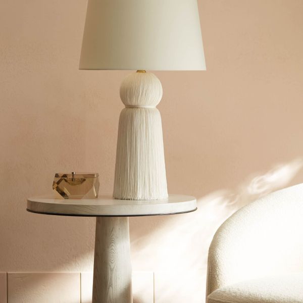 Kamile End Table, Natural Iron, 24"D x 25"H