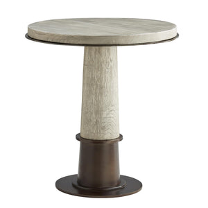 Kamile End Table, Natural Iron, 24"D x 25"H