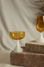 Aurelia Coupe Glass, Ochre