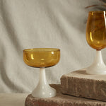 Aurelia Coupe Glass, Ochre