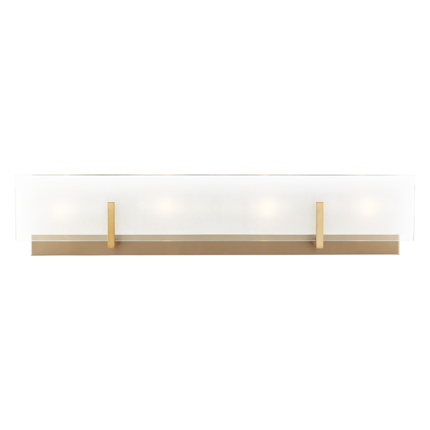 Syll Four Light Wall / Bath, Satin Brass