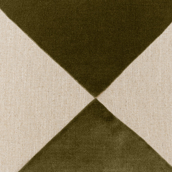 Deveraux Diamond, Olive, 22" x 22"