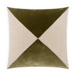 Deveraux Diamond, Olive, 22" x 22"