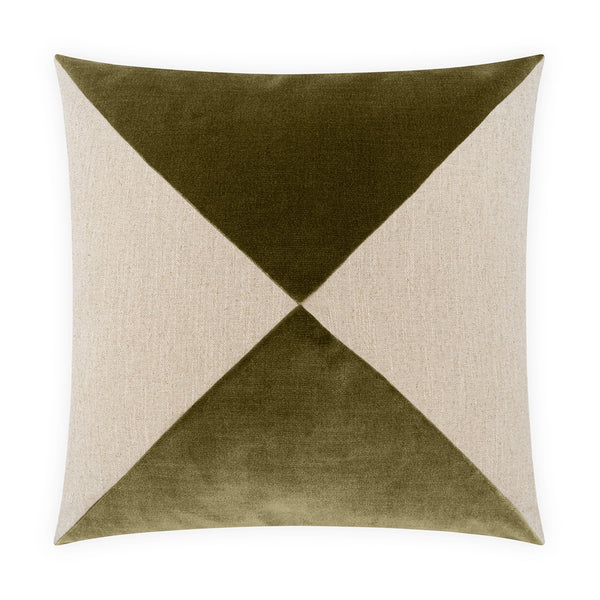 Deveraux Diamond, Olive, 22" x 22"