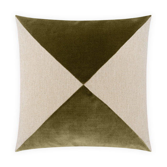 Deveraux Diamond, Olive, 22" x 22"