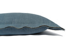 Lena Flange Lumbar - Lapis, 14" x 24"