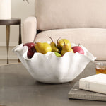 Ruffle Bloom Bowl, 16"W x 7"H x 14"D