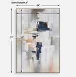 Waterfront Hand Painted Canvas, 49"W x 73"H
