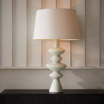 Jillian Lamp, White Glass Stone