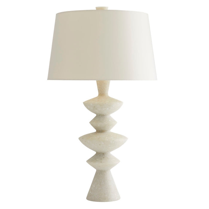 Jillian Lamp, White Glass Stone