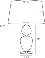 Aubrey Table Lamp, 26.5"H