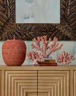Fire Large Coral, 10"H x 13.25"W x 3.25"D