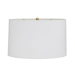 Harleen Lamp, White Ricestone, Charcoal Ricestone