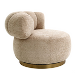 Phedra Swivel Chair, Lyssa Sand