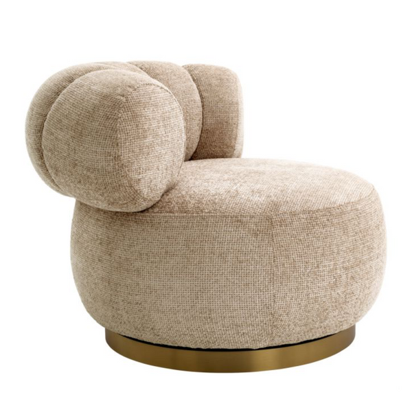 Phedra Swivel Chair, Lyssa Sand