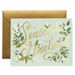 Mistletoe Season's Greetings, Greeting Card