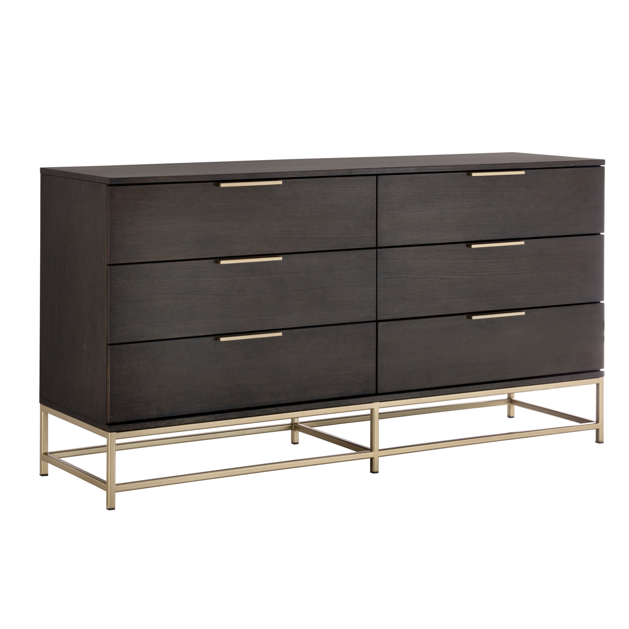 Rebel Dresser, Gold / Charcoal Grey