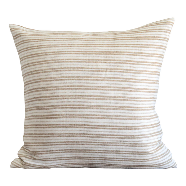 Waverly Pillow, Bleached Oak, 22" x 22"