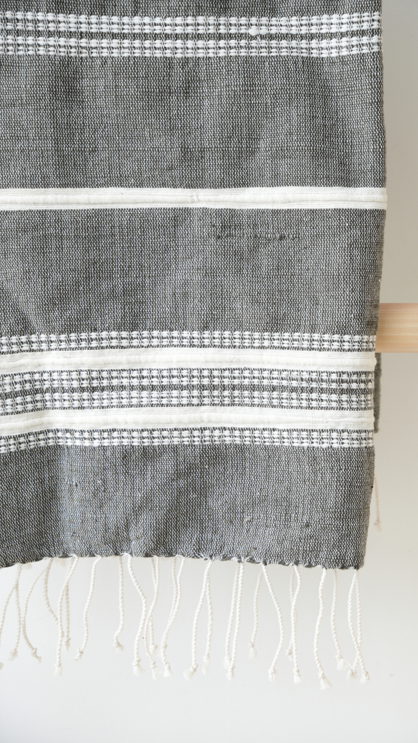 Aden Cotton Hand Towel, Grey