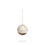 Paper Mache Ball Ornament, 4 Styles