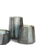 Okka Large Vase, Indigo/Smoke Gray