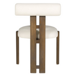 Wright Dining Chair, Jackpot Chalk Fabric / Saddle Finish