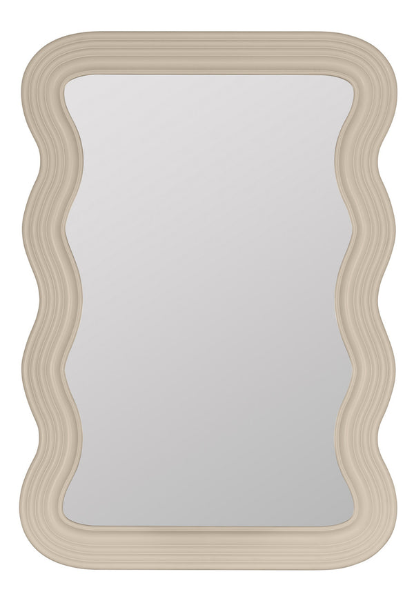 Frances Wall Mirror, Natural Linen, 40" x 28"
