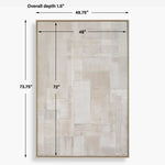 Erase Hand Painted Canvas, 50"W x 74"H