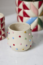 Colour Dot Pot, 5.25"Dia