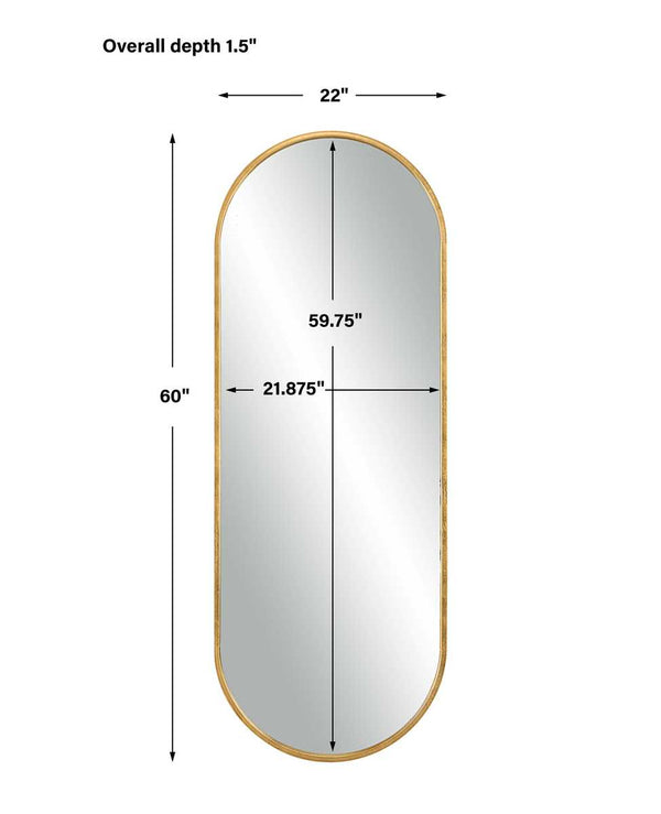 Varina Tall Gold Mirror, 22W" x 60H"