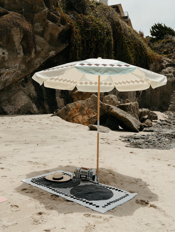 Beach Towel, Green Diamond