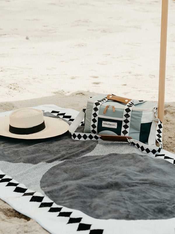 Beach Towel, Green Diamond