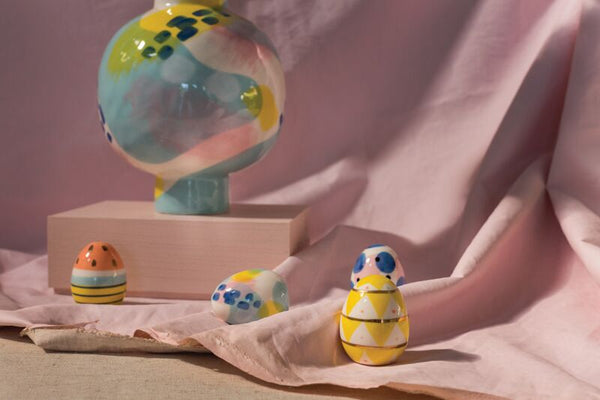 Artistic Eggs, Set of 4