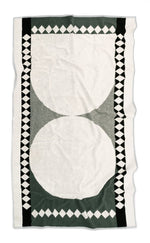 Beach Towel, Green Diamond