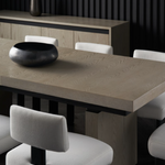 Luis Extendable Dining Table, 82.75" - 110.25"W x 39.5"D x 30"H