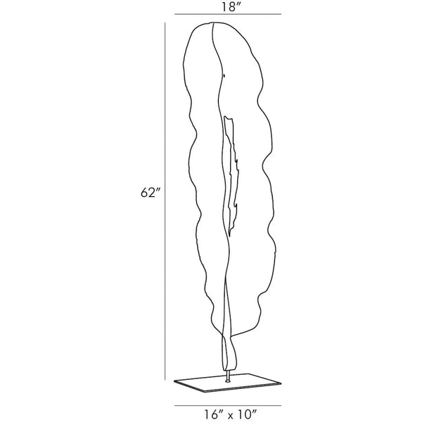 Dugan Floor Sculpture, 62"H
